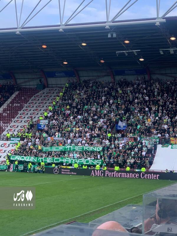 اعتراض به پادشاه بریتانیا در لیگ اسکاتلند +عکس