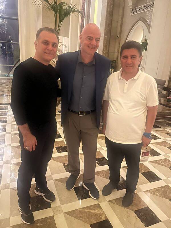 عکس/ دیدار قلعهنویی با رییس فیفا و سرمربی آرژانتین