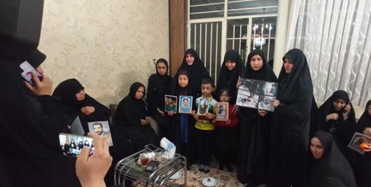 دیدار فرزندان شهدا با مادر شهید الداغی +عکس