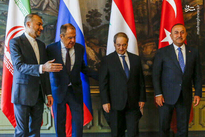 عکس/ نشست چهارجانبه ایران روسیه سوریه و ترکیه در مسکو