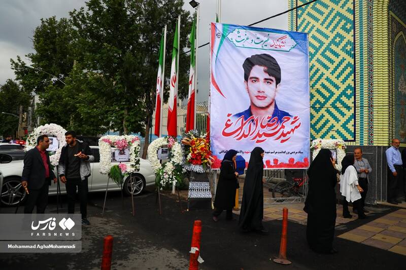 آئین بزرگداشت شهید غیرت و عزت حمید رضا الداغی