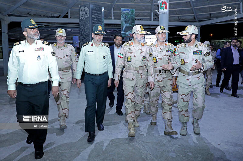 عکس/ بازدید فرمانده کل انتظامی از مرز مهران