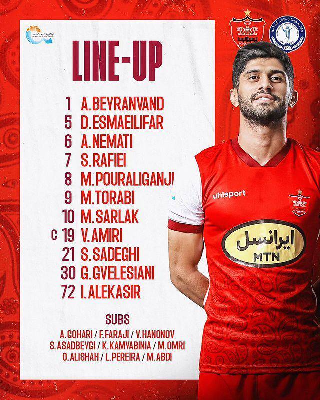 اعلام ترکیب پرسپولیس و گلگهر سیرجان 2