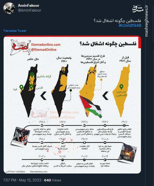 فلسطین چگونه اشغال شد؟