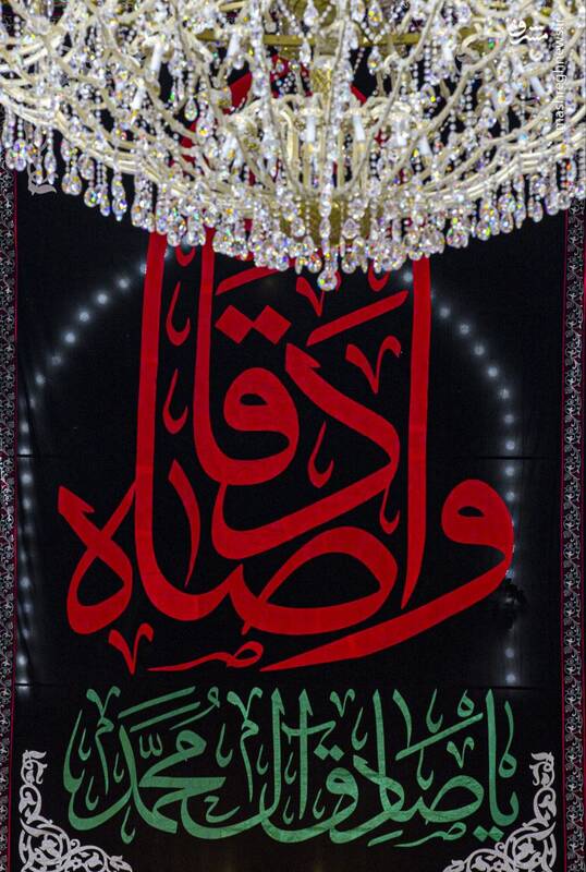 عکس/ حرم سقا سیاهپوش شد