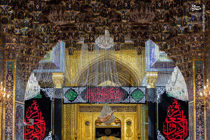 عکس/ حرم سقا سیاهپوش شد