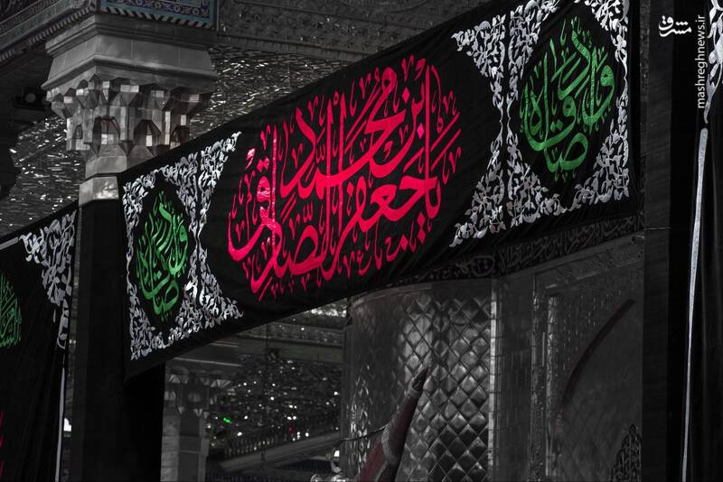 عکس/ حرم سقا سیاهپوش شد