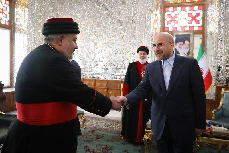 عکس/ دیدار رهبر جهانی کلیسای شرق آشوری با قالیباف