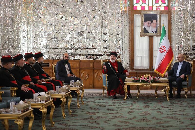 عکس/ دیدار رهبر جهانی کلیسای شرق آشوری با قالیباف