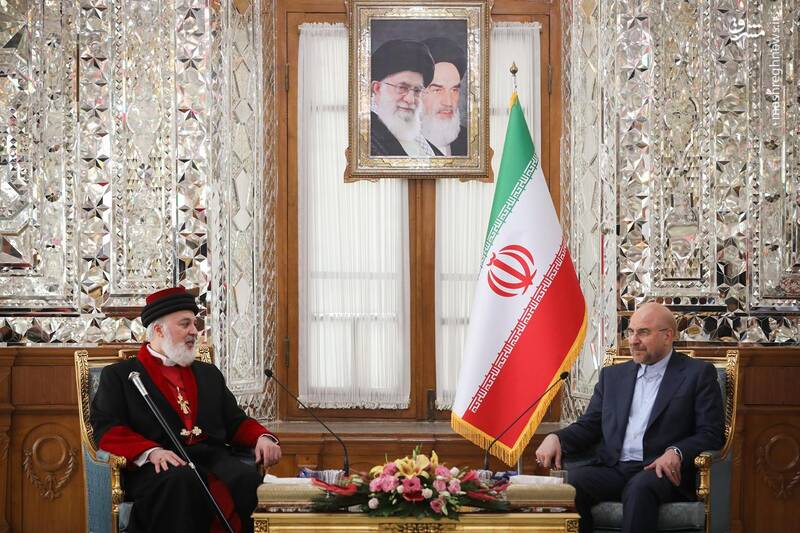 عکس/ دیدار رهبر جهانی کلیسای شرق آشوری با قالیباف