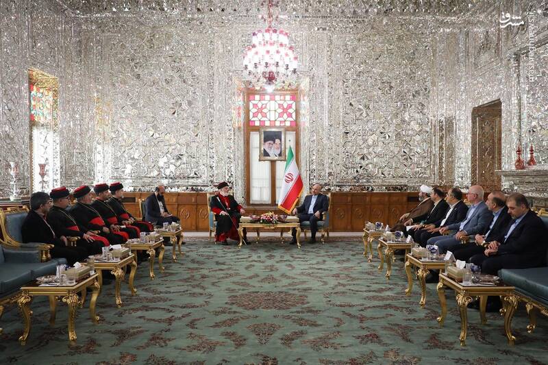 عکس/ دیدار رهبر جهانی کلیسای شرق آشوری با قالیباف