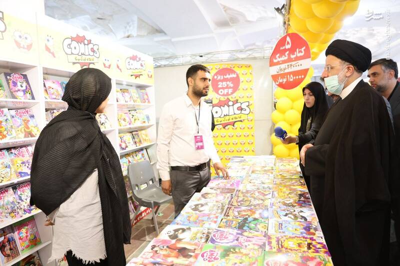 رئیس‌‍جمهور از غرفه‌های مختلف نمایشگاه بین‌المللی کتاب بازدید کرد