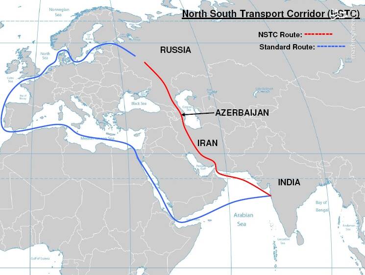 احداث کریدور شمال به جنوب به سود روسها است یا ایران؟ / رونمایی از مهمترین رقیب کانال سوئز در تهران+ نقشه