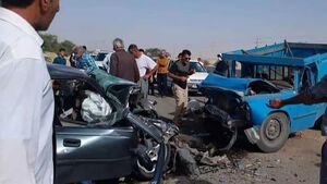 تصاویر | مرگ هولناک ۶ عضو یک خانواده در تصادف جادهای | ۳ کودک و یک جنین در میان قربانیان | شاخ به شاخ شدن و واژگونی خودروها