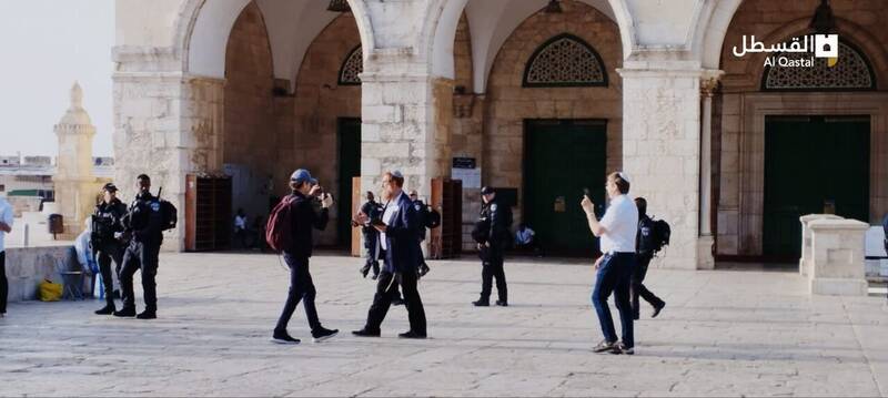 یورش گسترده شهرکنشینان اشغالگر به مسجد الاقصی