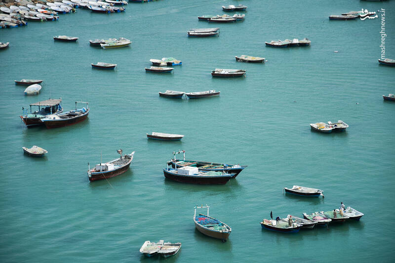 عکس/ زیباترین اسکله صخره‌ای ایران