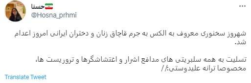 استقبال مخاطبان رسانه های معاند از اعدام الکس+ عکس