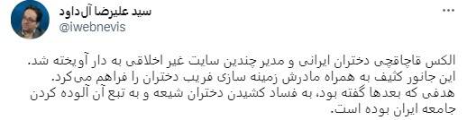 استقبال مخاطبان رسانه های معاند از اعدام الکس+ عکس