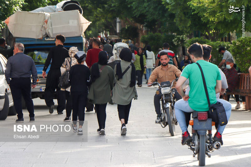 عکس/ میدان نقش جهان یا پیست موتور سواران