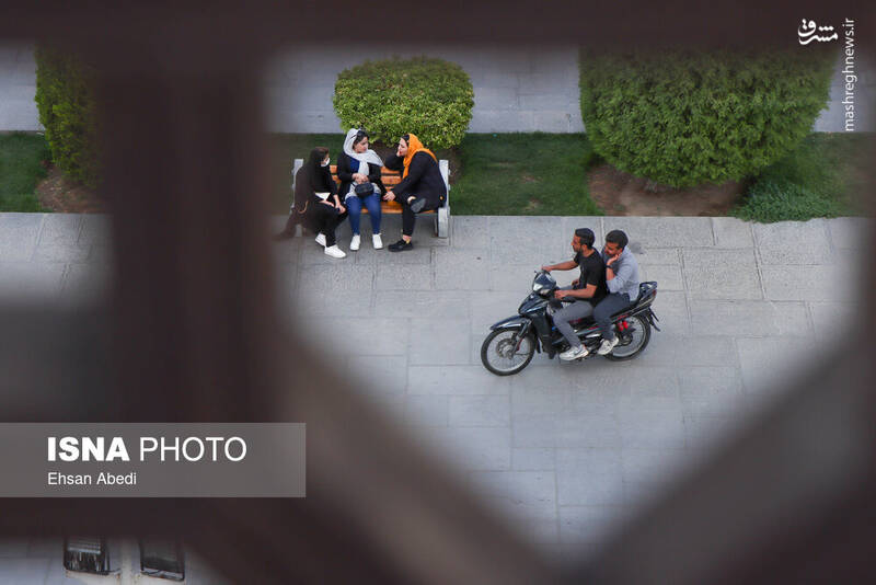 عکس/ میدان نقش جهان یا پیست موتور سواران