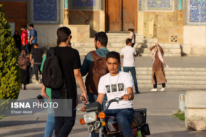 عکس/ میدان نقش جهان یا پیست موتور سواران