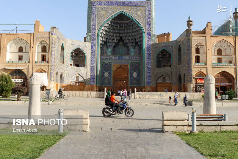 عکس/ میدان نقش جهان یا پیست موتور سواران