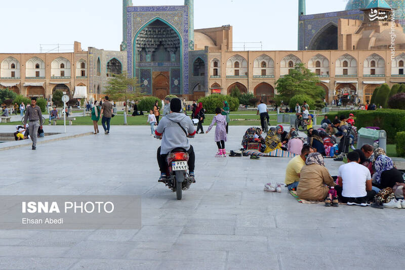 عکس/ میدان نقش جهان یا پیست موتور سواران