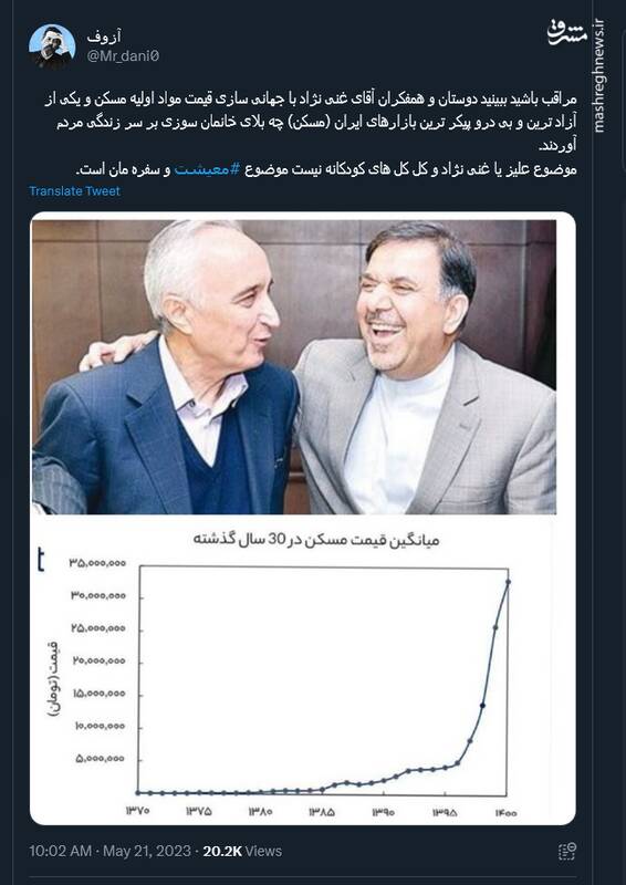 همفکران آقای غنی نژاد چه بلایی سر مسکن آوردند؟