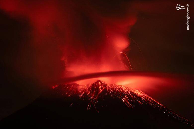 عکس/ فوران آتشفشان پوپوکاتپتل در مکزیک