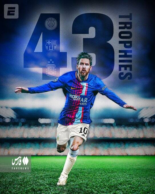 مسی پرافتخارترین بازیکن تاریخ شد +عکس