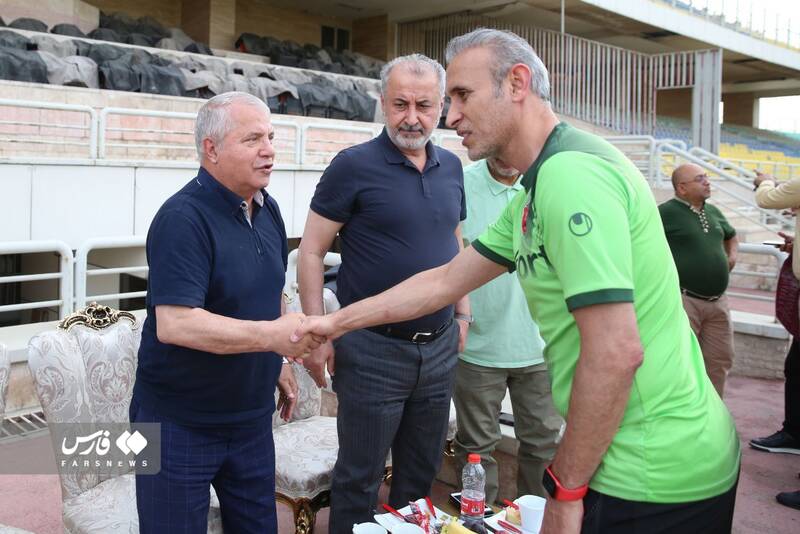 تمرین پرسپولیس با حضور اسطورهها/ حضور پروین، خوردبین و شاهرودی در جمع سرخپوشان +عکس