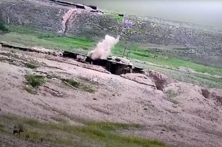 حملات خمپارهای و گلوله باران مواضع مرزی ارمنستان و جمهوری آذربایجان