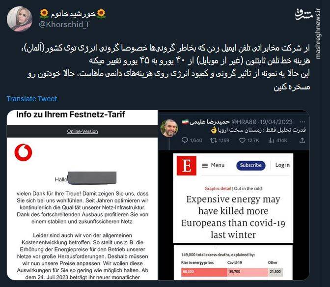 تاثیر گرونی تو زندگی آلمانیها!/ حالا هی خودتون رو مسخره کنین