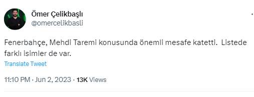 تایید مذاکره فنرباغچه برای طارمی/ پورتو به انتقال مهدی تن میدهد؟