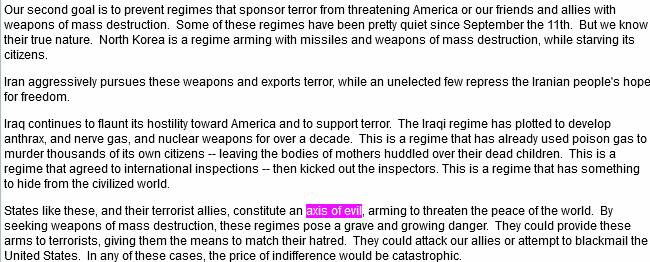 ماجرای «محور شرارت» در سخنرانی رهبر انقلاب چه بود؟