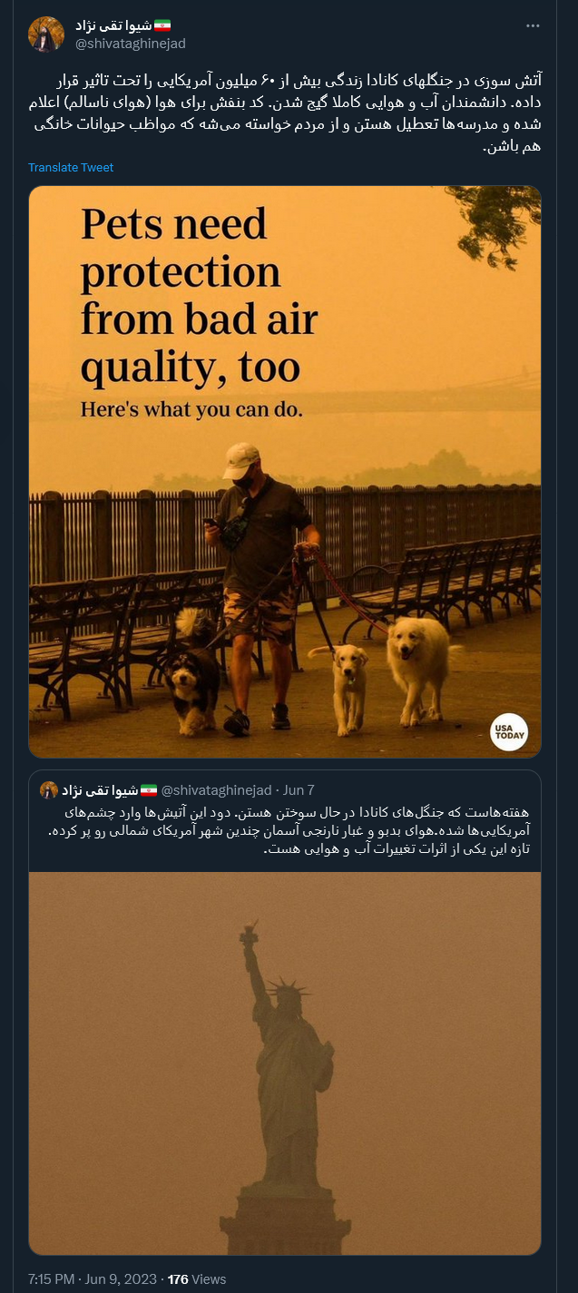 وقتی آمریکا در میان شعلههای آتش و دود دست و پا میزند