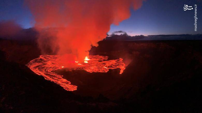 تصاویر خیرهکننده از فوران آتشفشان در هاوایی