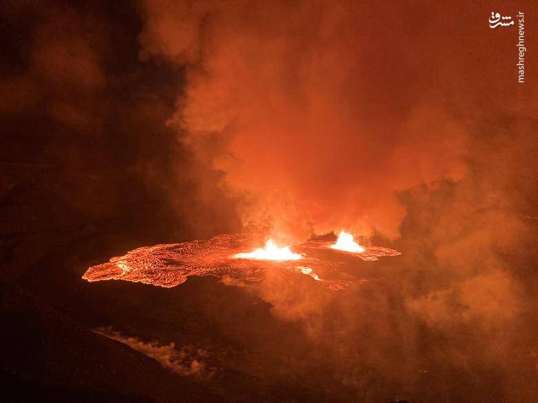 تصاویر خیرهکننده از فوران آتشفشان در هاوایی