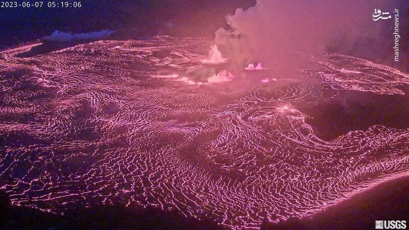 تصاویر خیرهکننده از فوران آتشفشان در هاوایی