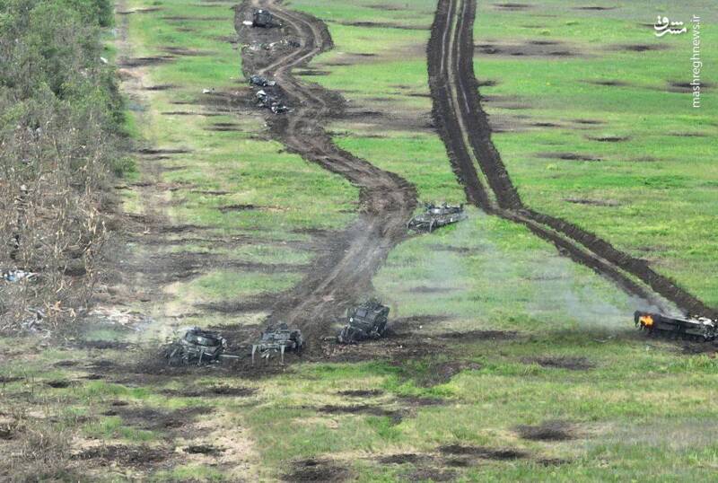 آغاز پیشروی ارتش اوکراین در جبهه جنوبی/ ادامه قتل عام تانکهای آلمانی توسط ارتش روسیه +نقشه و تصاویر