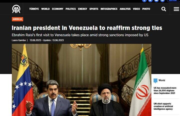 بازتاب سفر رئیسی به آمریکای لاتین در رسانههای غربی+ عکس