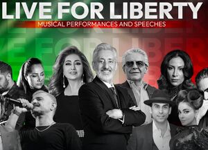 کاسبی مهشید، ابی و گوگوش با شعار زن زندگی آزادی