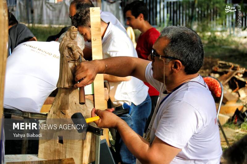 عکس/ هنر روی چوب در کرمانشاه
