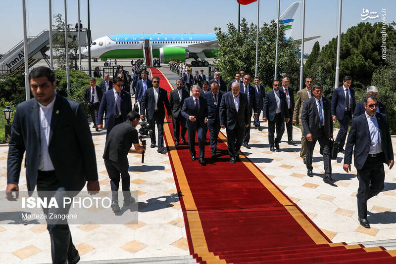 عکس/ ورود رئیسجمهور ازبکستان به تهران
