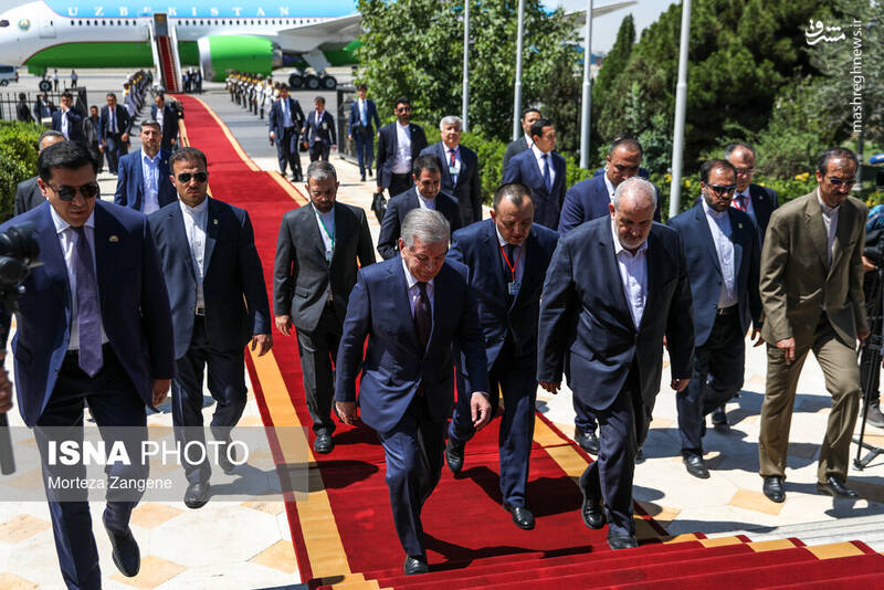 عکس/ ورود رئیسجمهور ازبکستان به تهران