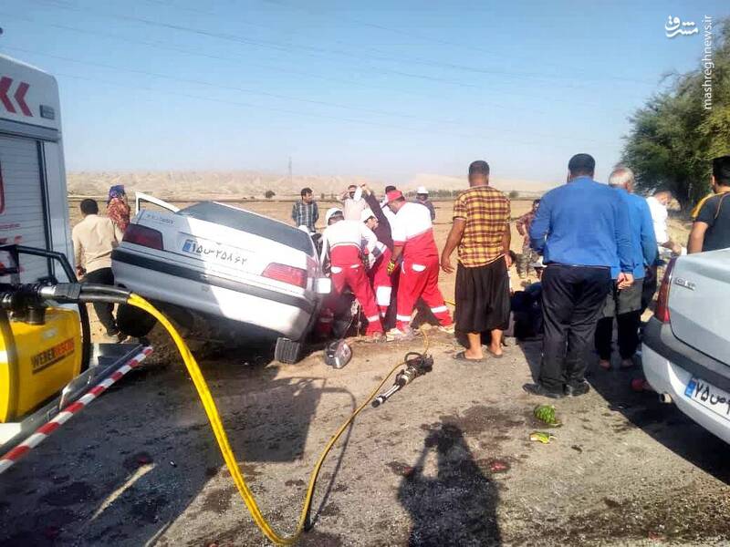 تصادف مرگبار پژو پارس و ال۹۰ در کهگیلویه و بویراحمد +عکس