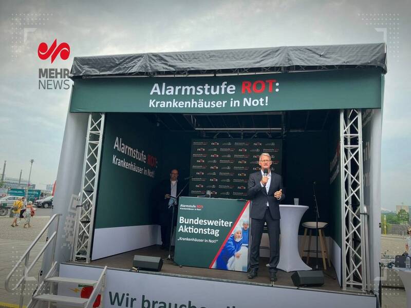 ادامه تظاهرات کارکنان معترض بیمارستانها در آلمان+ تصاویر