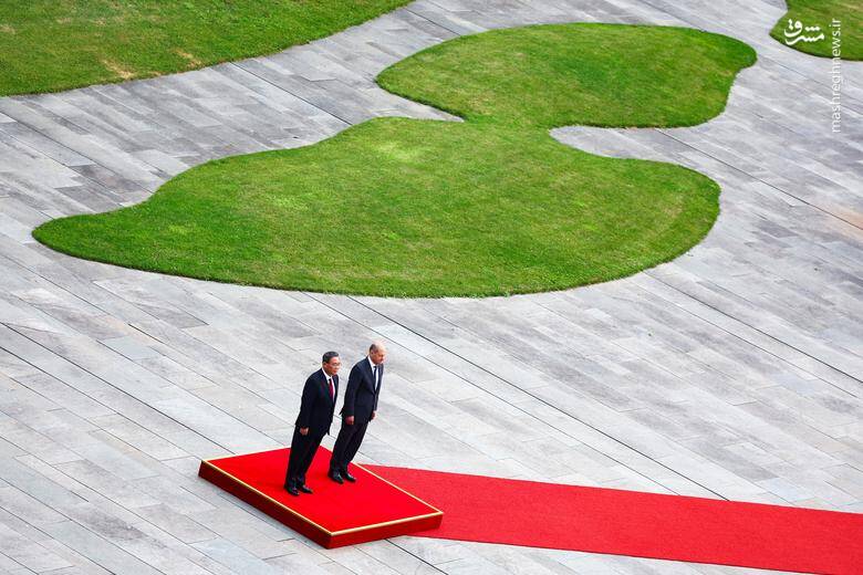 دیدار اولاف شولز صدراعظم آلمان و لی کیانگ نخست وزیر چین در برلین _ آلمان