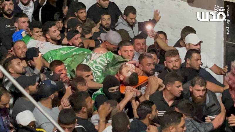 عکس/ مراسم تشییع پیکر شهید "خالد صباح" در کرانه باختری