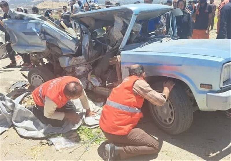 تصادف وحشتناک تریلی با ۲۵ خودرو در محور یاسوج ـ شیراز/ ۲۵ مصدوم و ۶ کشته تاکنون + تصاویر